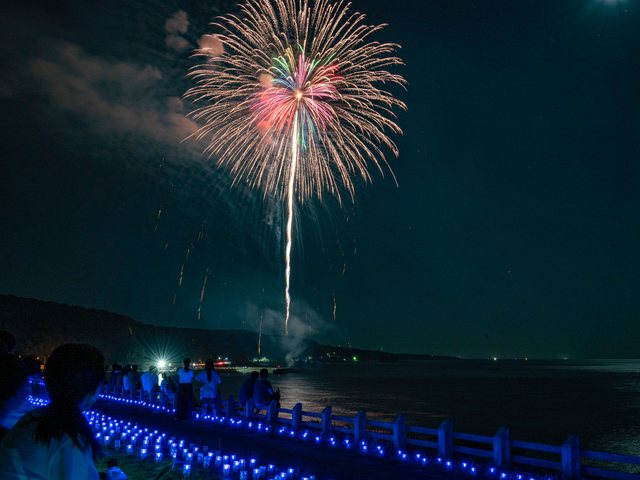 世界一長いベンチ_花火6