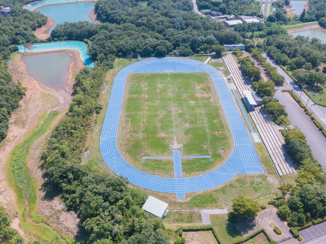 志賀町総合体育館上空_5